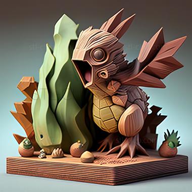 3D model A Cacturne for the Worse Izabe Island Pokmon Contest Be (STL)